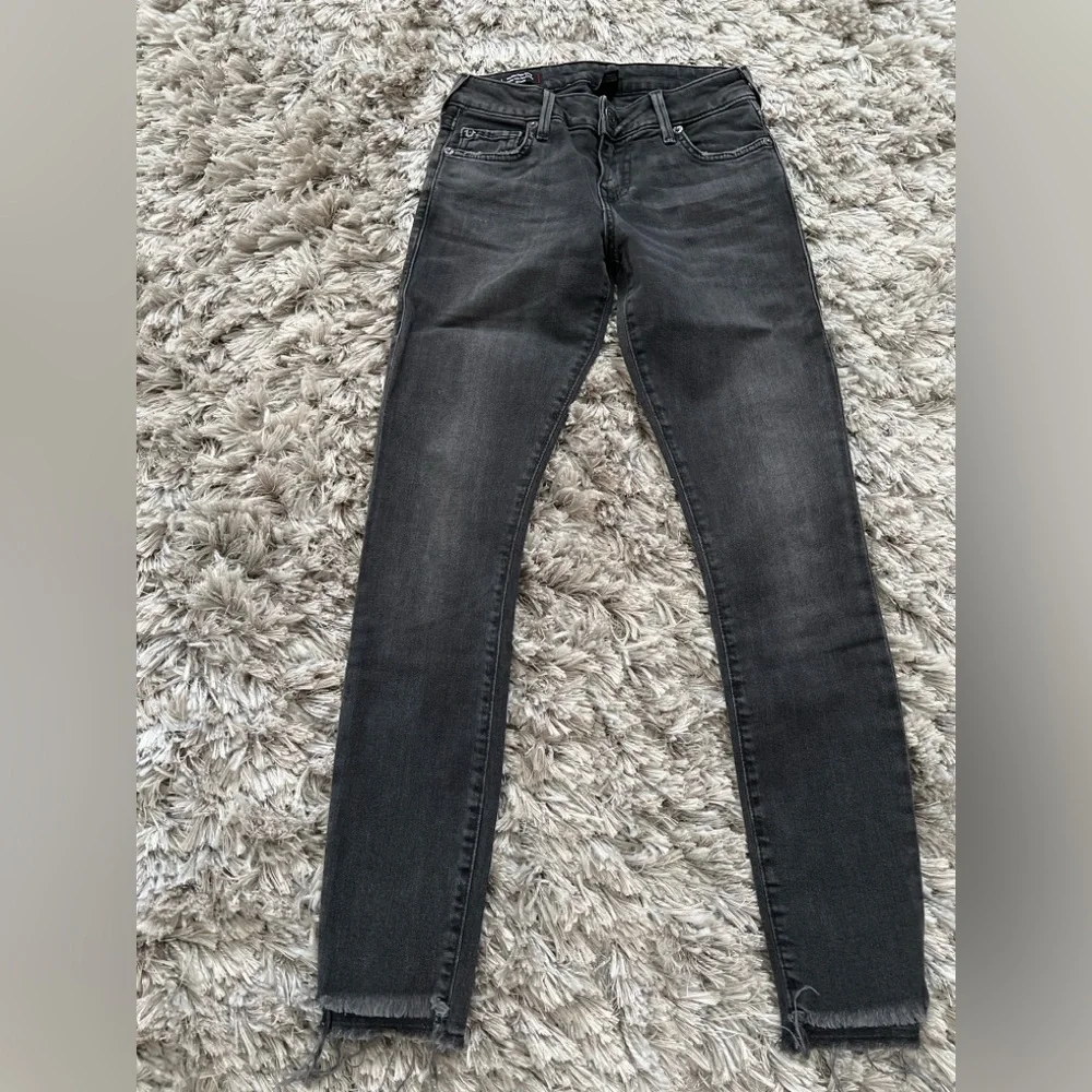 True Religion Mid Rise Super Skinny Jeans – Charcoal – Size 23 - Picture 6 of 15